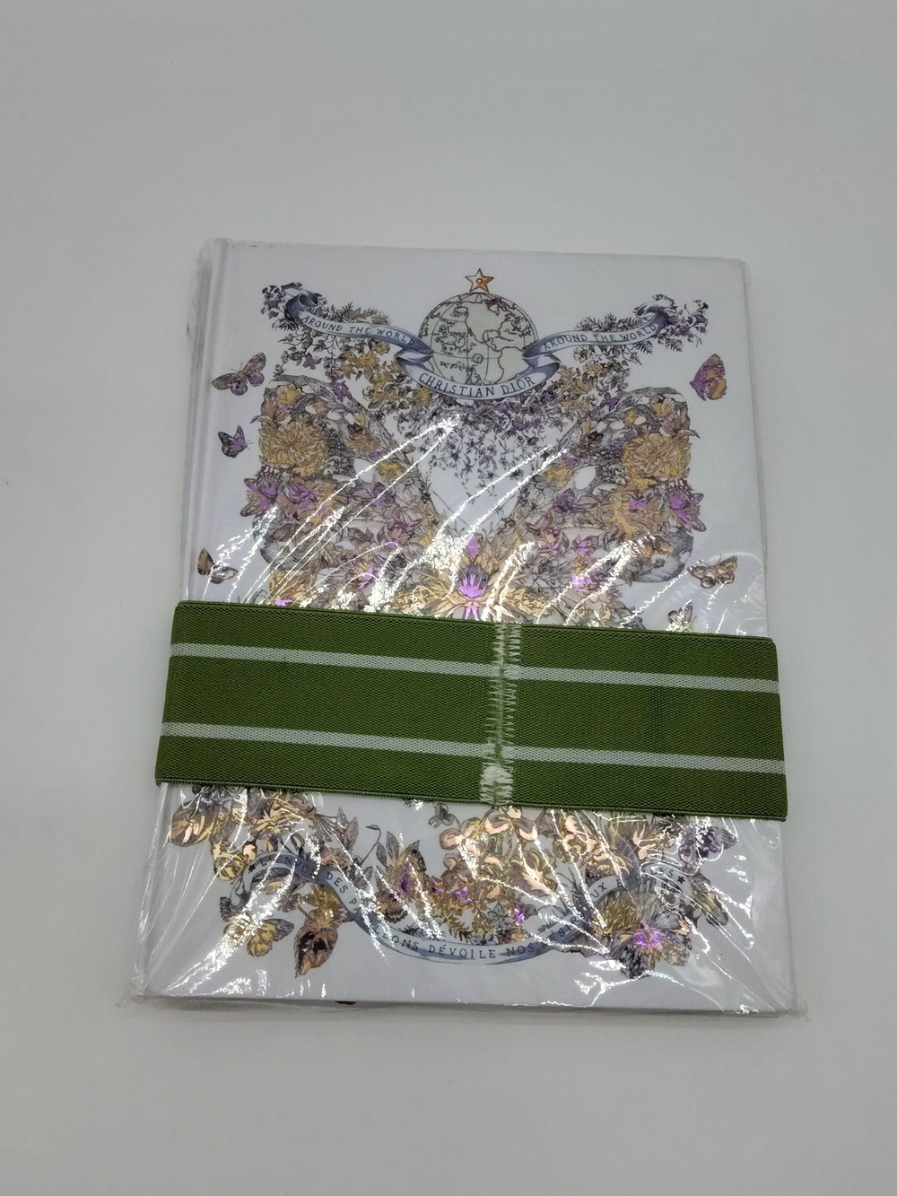 CHRISTIAN DIOR Around the World Notebook Set w Logo Elastic Band New NIP NWT - Picture 4 of 14